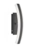 FISCHER & HONSEL Lampa ścienna LED "Stiff" w kolorze srebrno-czarnym - 7 x 36,5 x 11