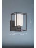 FISCHER & HONSEL Wandlamp "Gilli" zwart/crème - (B)16,5 x (H)22 cm