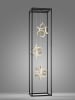 FISCHER & HONSEL Staande ledlamp "Gesa" zwart/goudkleurig - (B)35 x (H)140 x (D)35 cm