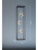 FISCHER & HONSEL Staande ledlamp "Gesa" zwart/goudkleurig - (B)35 x (H)140 x (D)35 cm