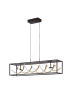 FISCHER & HONSEL LED-Hängeleuchte in Schwarz/ Gold - (B)90 x (H)20 cm