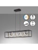 FISCHER & HONSEL LED-Hängeleuchte in Schwarz/ Gold - (B)90 x (H)20 cm