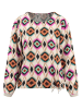 KEY LARGO Blouse crème/meerkleurig