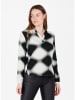 KEY LARGO Bluse in Weiß/ Schwarz