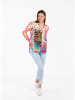 KEY LARGO Bluse in Beige/ Bunt
