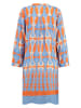 KEY LARGO Kleid in Orange/ Hellblau