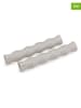 JosephJoseph 2er-Set: Kleiderstangen-Abstandhalter "Orderly" in Creme - (B)20 cm