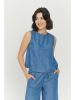 MAZINE Top "Iba" blauw