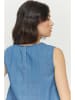 MAZINE Top "Iba" blauw