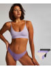 Hunkemöller 3er-Set: Strings in Lila/ Schwarz/ Creme