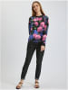 orsay Sweter w kolorze czarno-różowo-niebieskim