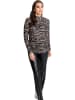Heine Longsleeve in Schwarz/ Hellbraun