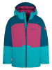 Trollkids Functionele jas "Hardanger" turquoise/roze