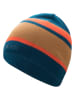 Trollkids Beanie "Nordland" in Blau/ Hellbraun