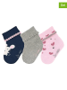 Sterntaler 3er-Set: Babysocken in Grau/ Rosa/ Dunkelblau