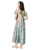 Aller Simplement Jurk turquoise/rood