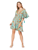 Aller Simplement Jurk turquoise/oranje