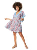 Aller Simplement Kleid in Hellblau/ Rot