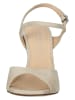 PETER KAISER Leder-Sandaletten in Beige