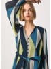 Pepe Jeans Kleid in Dunkelblau/ Beige