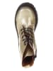 lamino Leren boots goudkleurig