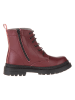 lamino Leder-Boots in Rot