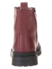 lamino Leder-Boots in Rot