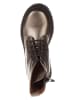 lamino Leder-Boots in Gold
