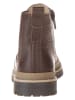 lamino Leren chelseaboots bruin