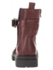 lamino Leren chelseaboots rood