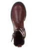lamino Leren chelseaboots rood