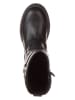 lamino Leder-Boots in Schwarz
