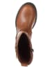 lamino Leder-Boots in Hellbraun