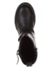lamino Leder-Boots in Schwarz
