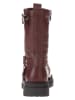 lamino Leder-Boots in Rot