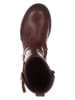 lamino Leder-Boots in Rot