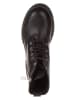 lamino Leder-Boots in Schwarz