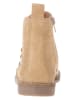 lamino Leren chelseaboots goudkleurig