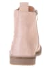 lamino Leren chelseaboots lichtroze