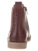 lamino Leren chelseaboots rood