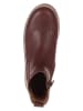 lamino Leren chelseaboots rood