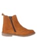 lamino Leder-Chelsea-Boots in Hellbraun