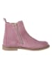 lamino Leder-Chelsea-Boots in Rosa