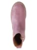 lamino Leder-Chelsea-Boots in Rosa