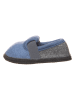 lamino Hausschuhe "Bobby" in Blau/ Grau