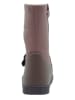 lamino Leder-Boots in Mauve