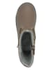 lamino Leder-Boots in Khaki