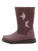 lamino Leder-Boots in Lila