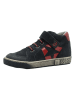 lamino Leren sneakers donkerblauw