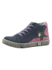 lamino Leren sneakers donkerblauw/roze